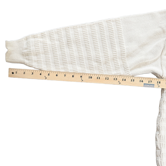 Mount Holyoke oversized sweater college sweater in Cream - Picture 4 of 6